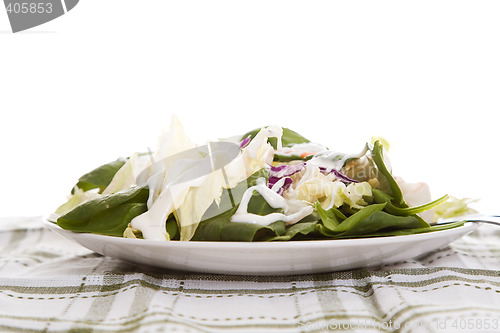 Image of Salad with dressing