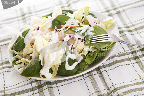 Image of Salad with dressing