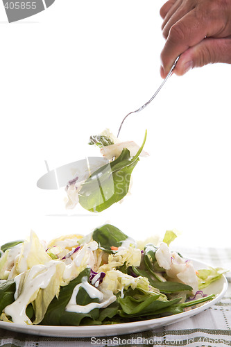 Image of Eating salad