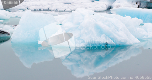 Image of Jokulsarlon is a large glacial lake in southeast Iceland