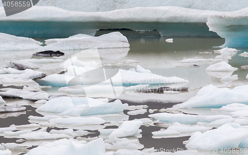 Image of Jokulsarlon is a large glacial lake in southeast Iceland