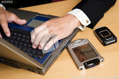 Image of Working businessman