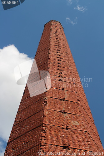Image of  smokestack pyramid in the sky