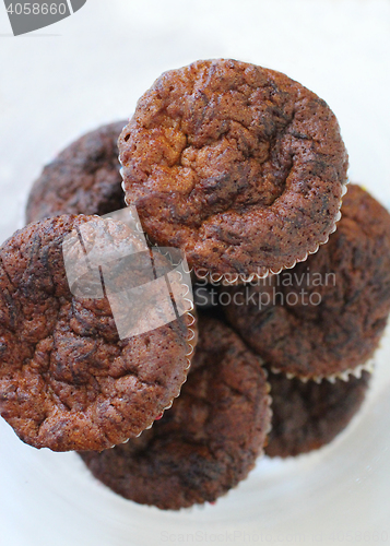 Image of  homemade chocolate cupcake 