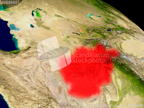 Image of Afghanistan from space