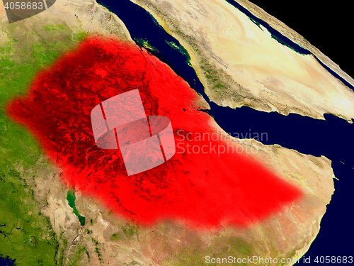 Image of Ethiopia from space