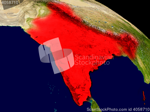 Image of India from space