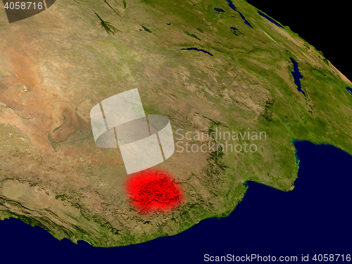 Image of Lesotho from space