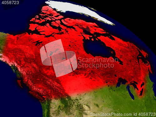 Image of Canada from space