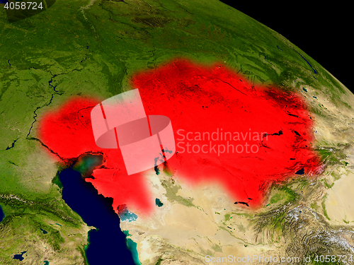 Image of Kazakhstan from space