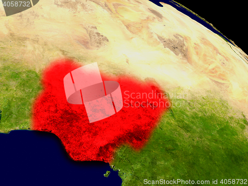 Image of Nigeria from space