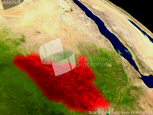 Image of South Sudan from space