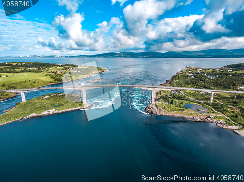 Image of Whirlpools of the maelstrom of Saltstraumen, Nordland, Norway