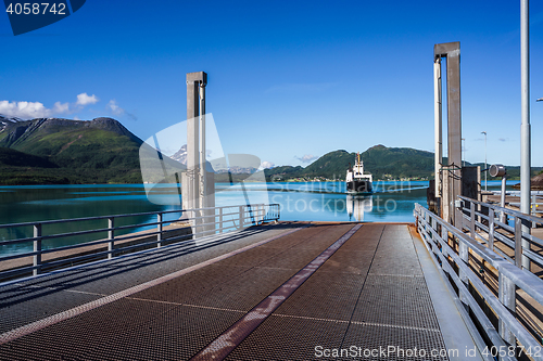 Image of Ferries\' cross. Beautiful Nature Norway.