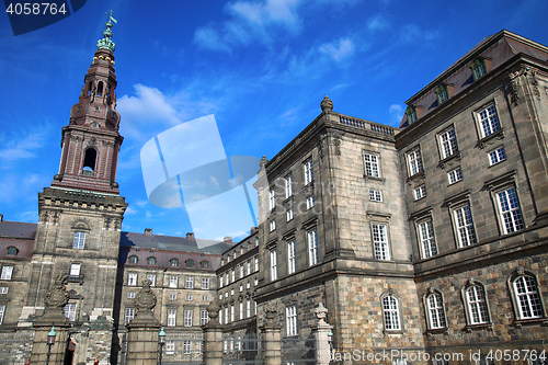 Image of Christiansborg Palace in Copenhagen, Denmark