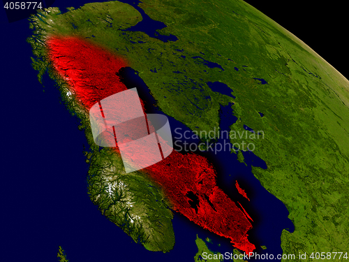 Image of Sweden from space