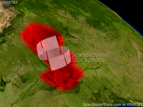 Image of Paraguay from space