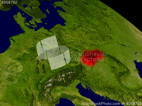 Image of Slovakia from space