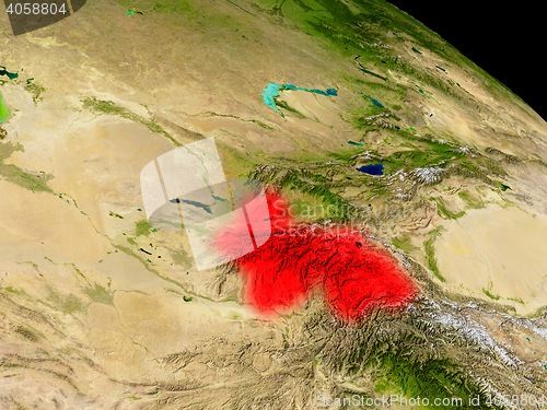 Image of Tajikistan from space