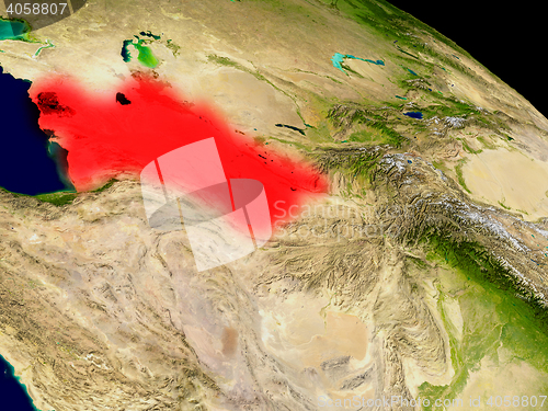 Image of Turkmenistan from space