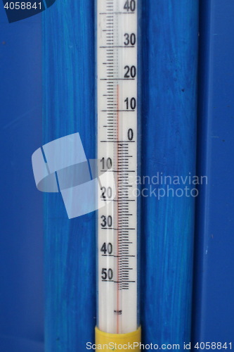 Image of  thermometer in degrees Celsius 