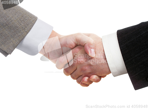 Image of Business handshake isolated