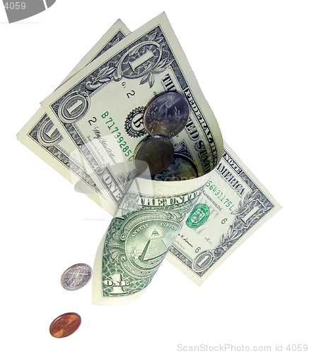 Image of Dropping money