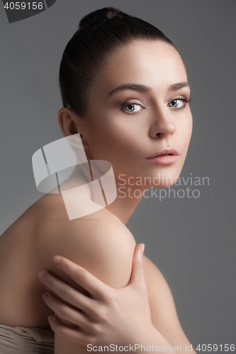 Image of Beautiful Girl face. Perfect skin