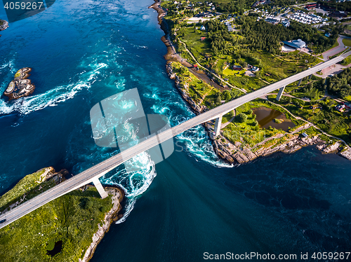 Image of Whirlpools of the maelstrom of Saltstraumen, Nordland, Norway