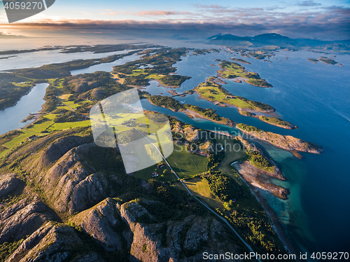 Image of Beautiful Nature Norway aerial photography.