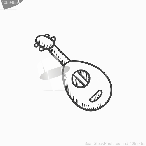 Image of Mandolin sketch icon.