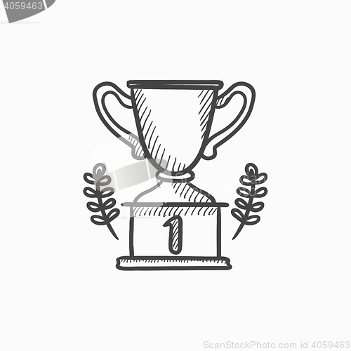 Image of Trophy sketch icon.