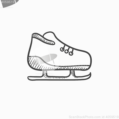 Image of Skate sketch icon.