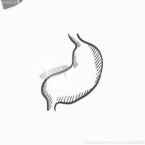 Image of Stomach sketch icon.