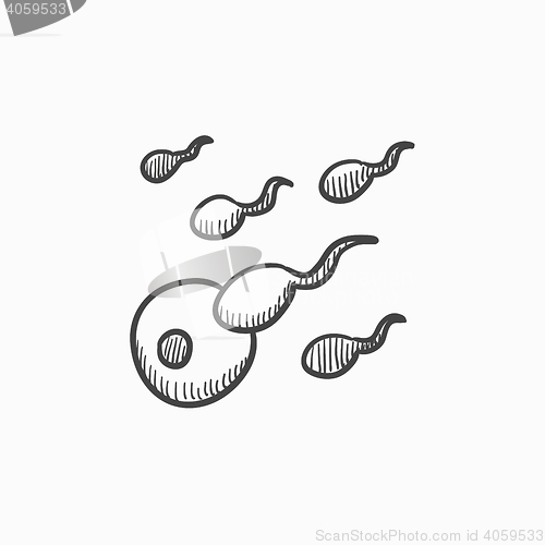 Image of Fertilization sketch icon.