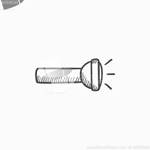 Image of Flashlight sketch icon.