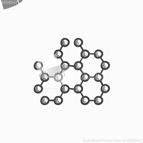 Image of Molecule sketch icon.