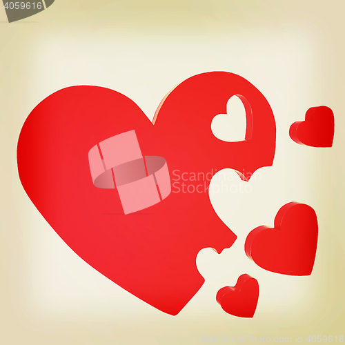 Image of . 3D illustration. Vintage style.