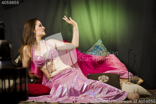 Image of oriental woman dancer