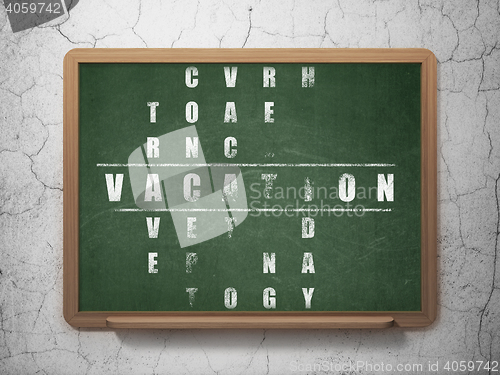 Image of Entertainment, concept: Vacation in Crossword Puzzle