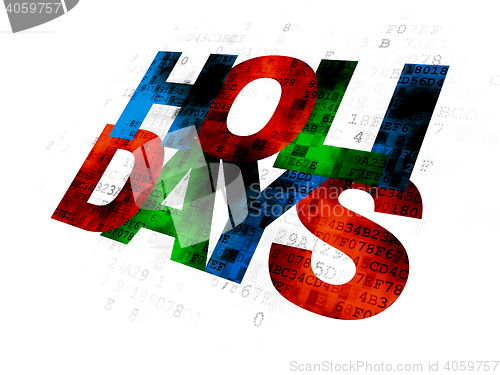 Image of Entertainment, concept: Holidays on Digital background