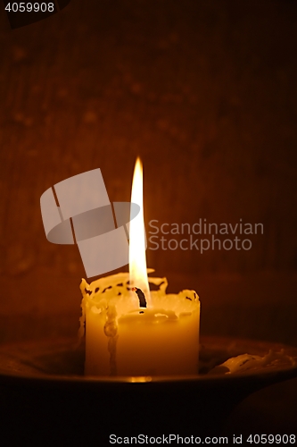 Image of Candle on Fire