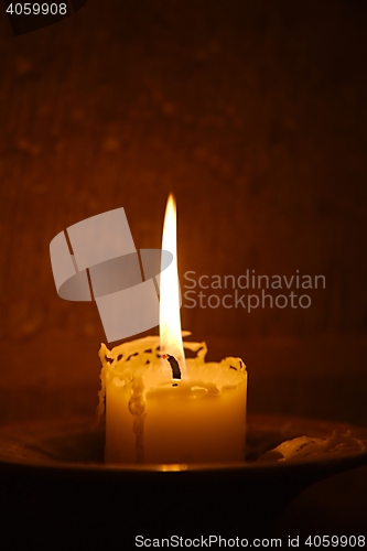 Image of Candle on Fire