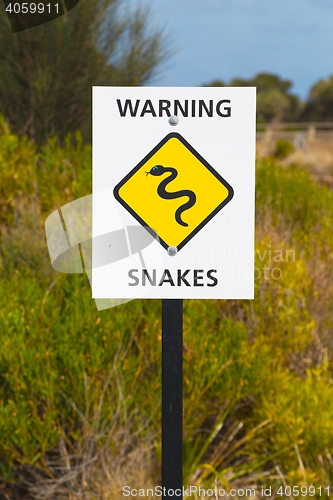 Image of Snake warning sign