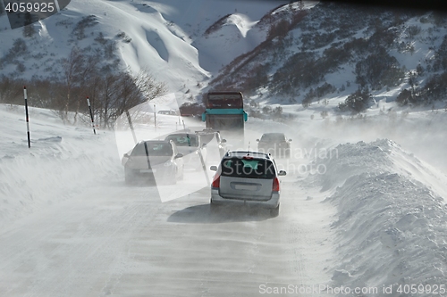 Image of Driving in snow storm