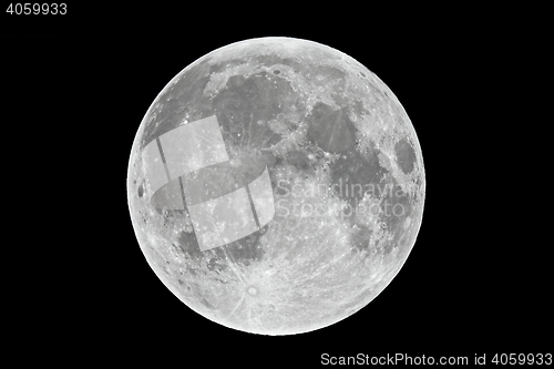 Image of Full moon closeup