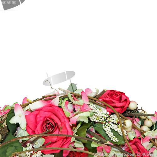 Image of Roses wreath detail