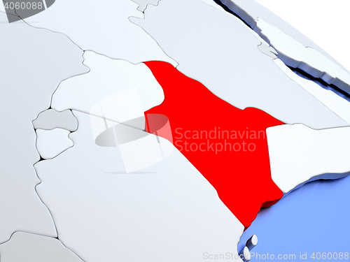 Image of Kenya on world map