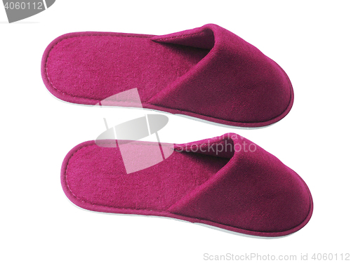 Image of Pair of pink slippers