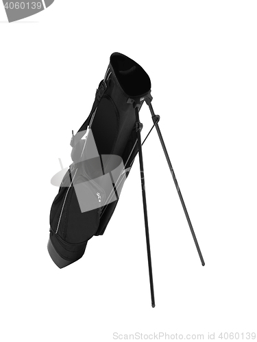 Image of black golf clubs bag